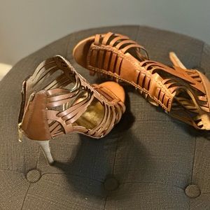 Coach Leather Heeled Sandal